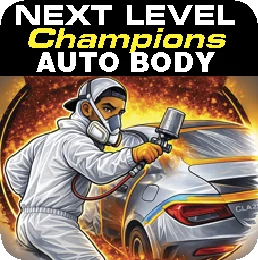 Next Level Champions Auto Body artwork